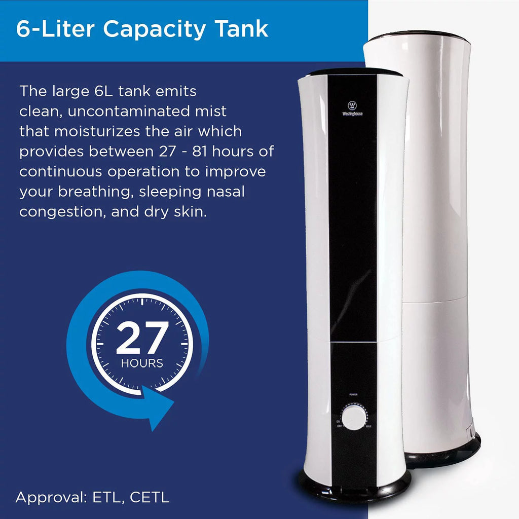 28-inch Ultrasonic Tower Humidifier and Essential Oil Diffuser Y9946