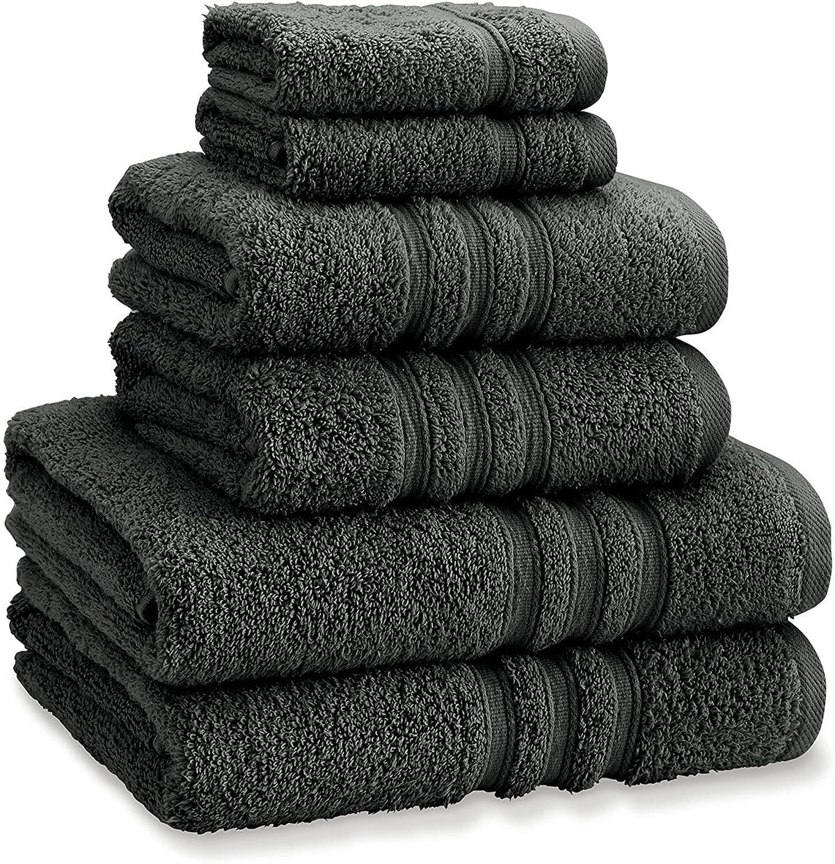 6 Piece Towel Bale Charcoal C42706