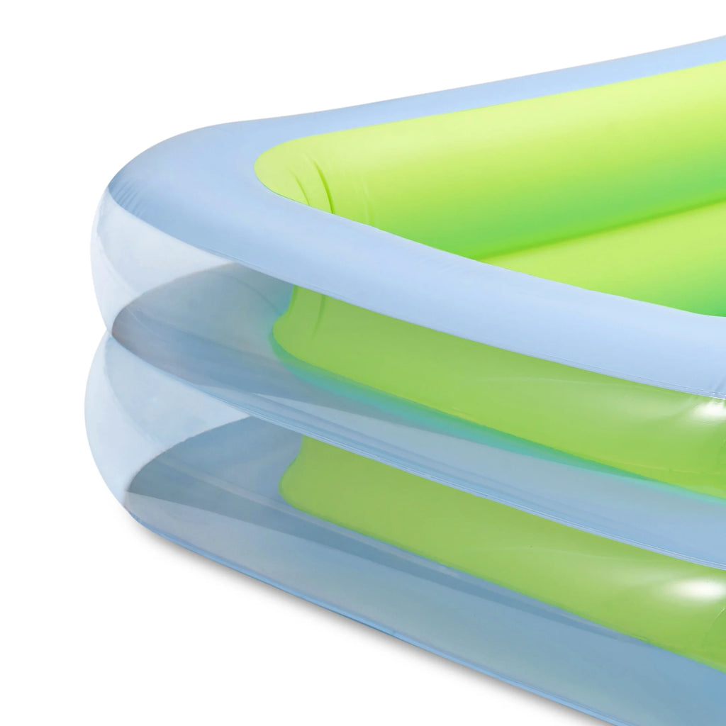 Blue Inflatable Rectangular Swimming Pool M1009