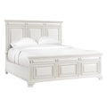 King Panel Bed in White U56370