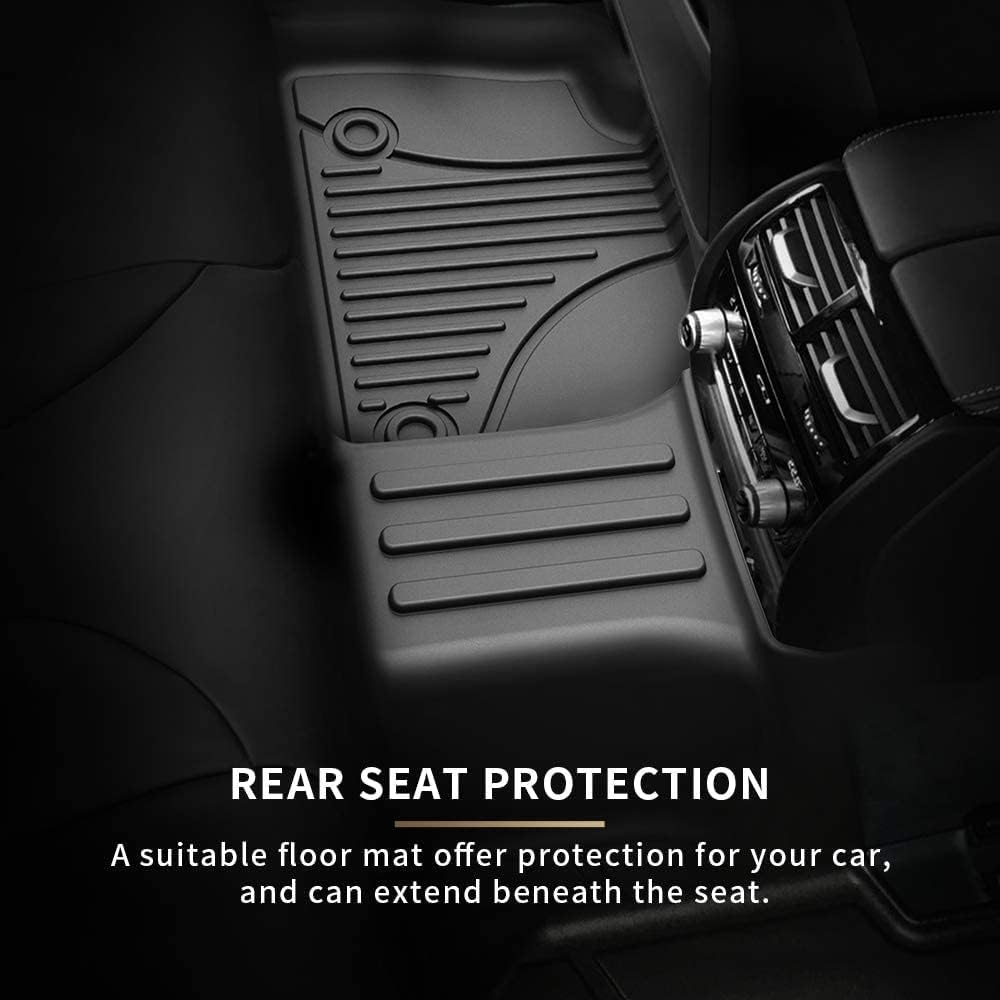All Weather Car Floor Mats Front & 2nd Seat Floor Liners I938662