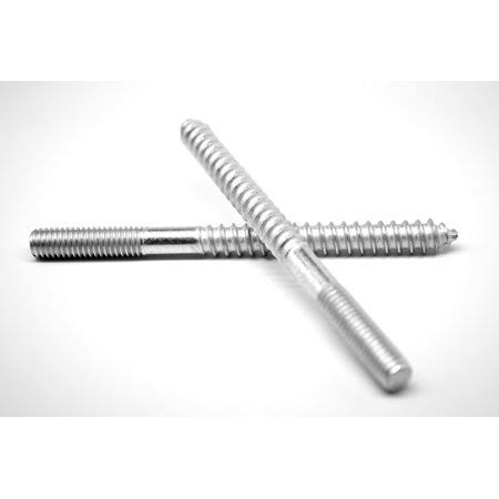 3/8-16 x 4 1/2 Coarse Thread Hanger Bolt Zinc Plated Pk 250 O3702