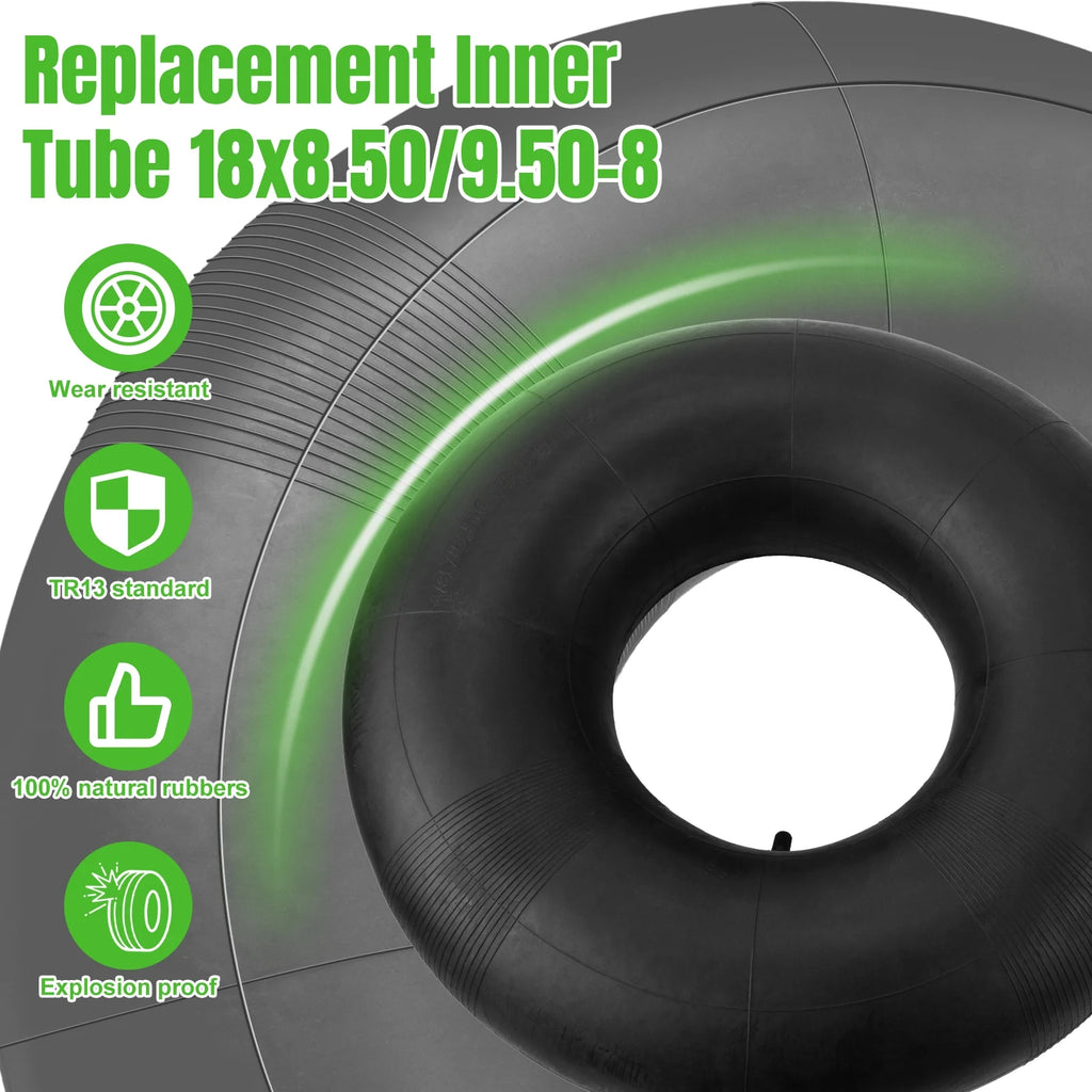 4.80/4.00-8 Replacement Tire Inner Tubes with TR-13 Straight Valve Stem, 2 Pack P2343