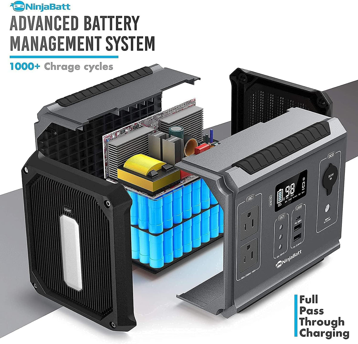 300W Portable Power Station 280Wh Solar Generator K843492