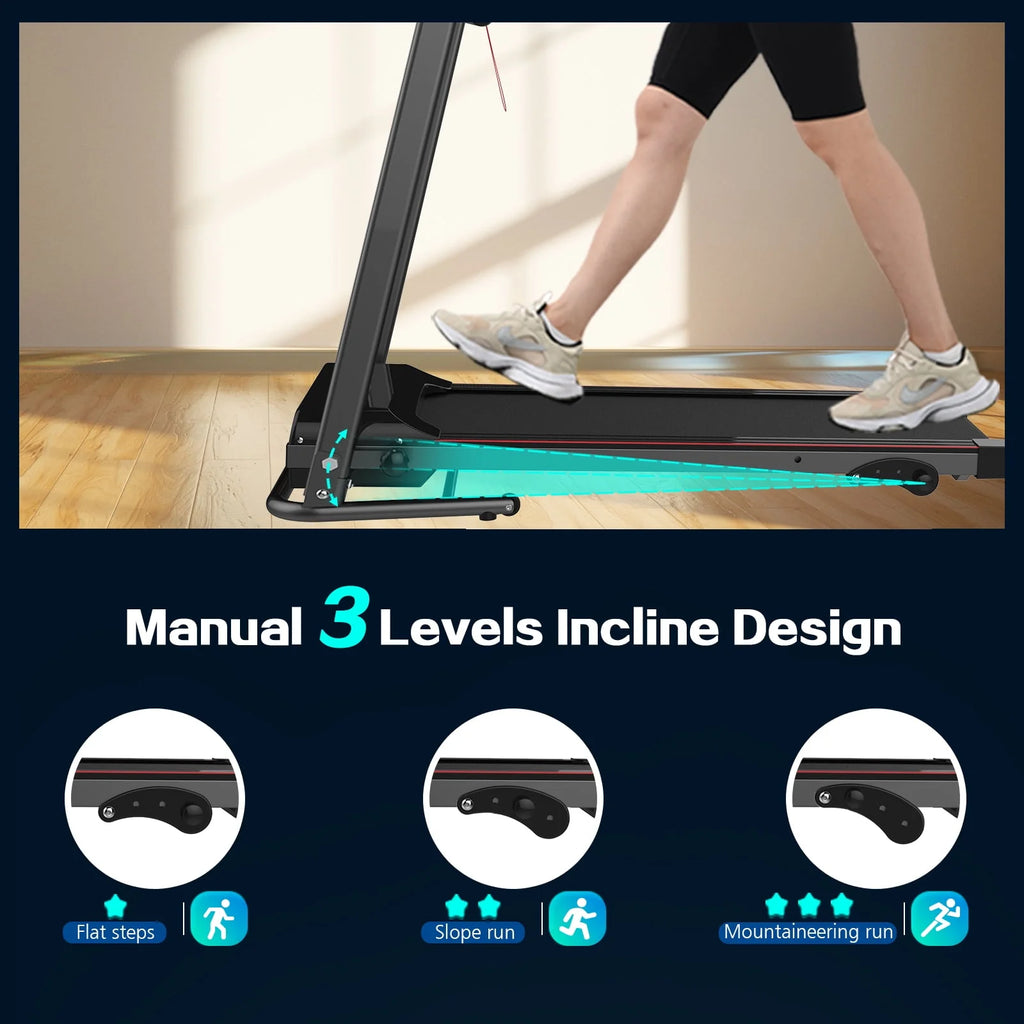 Foldable Incline Treadmill 250 LB Capacity K428942