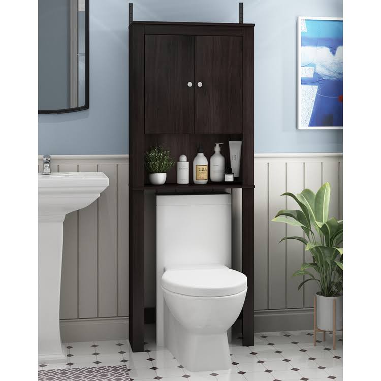 Espresso Double Door Bath Cabinet F2412