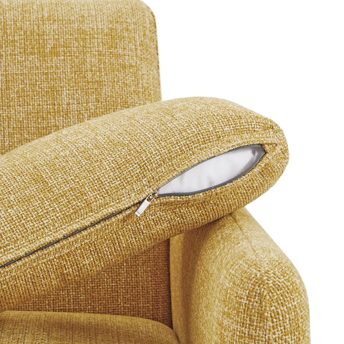 Mid-Century Modern Fabric Sofa with Solid Wood Leg T99598