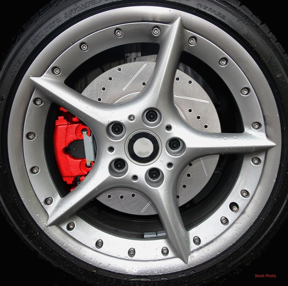 Red Powder Coated Caliper Assembly Set Kit D306024