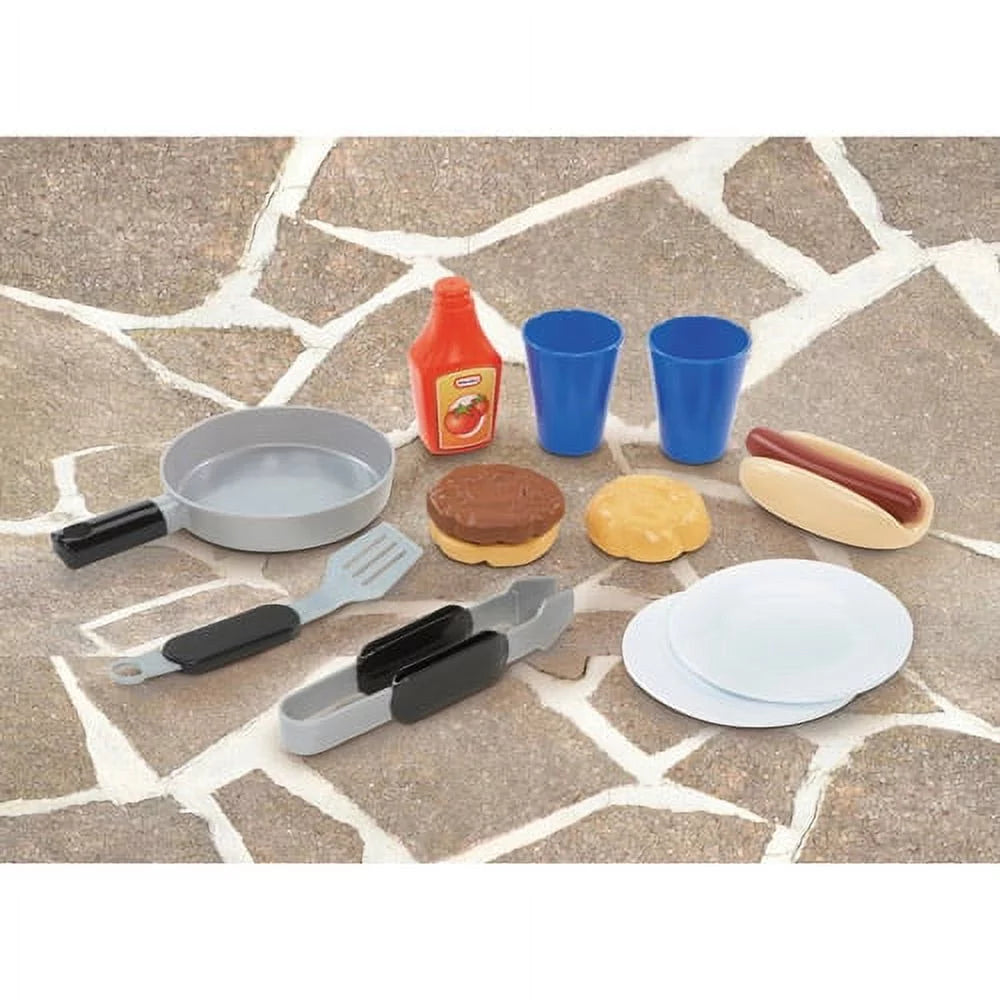 12-Piece Plastic Outdoor Pretend Play Kitchen Toys Playset S75743