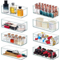 8 PACK Clear Plastic Stackable Storage Bins H981073