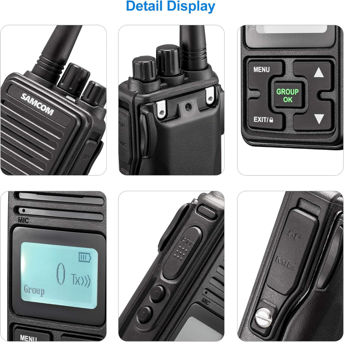 6 Packs UHF Two Way Radios with Earpieces Z340
