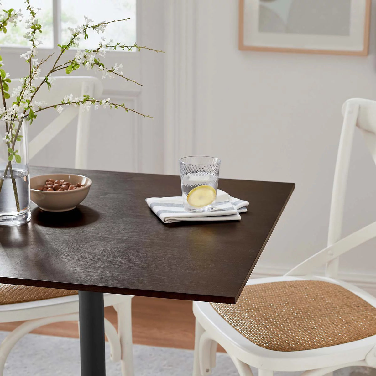 Black Cherry Walnut Square Dining Table G1020