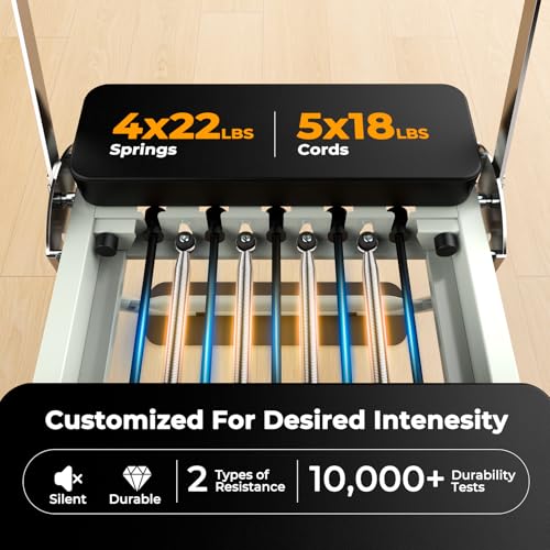 75" Foldable Pilates Reformer Machine with Jump Board F7345