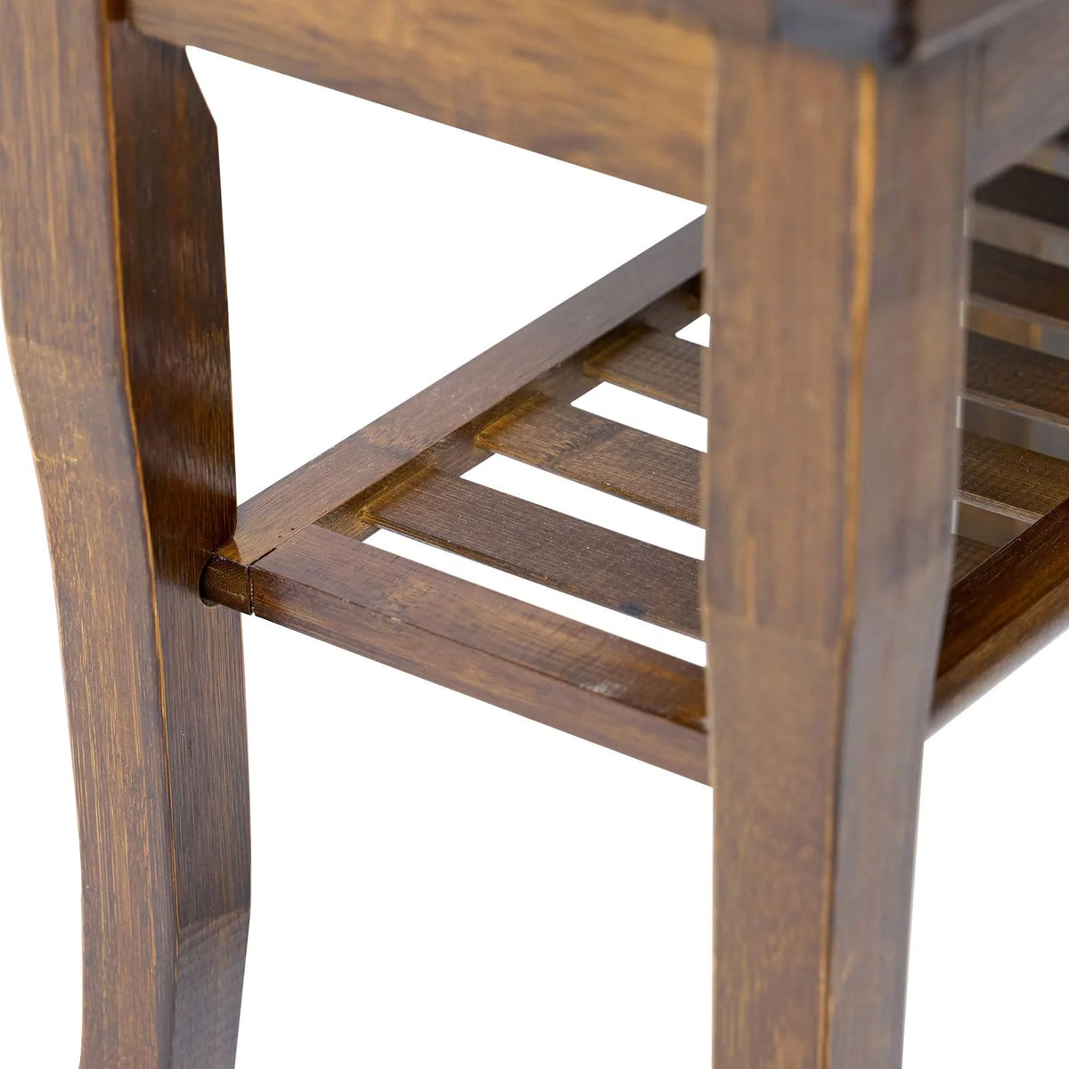 18.5" Bamboo Shower Bench with Storage Shelf J233086