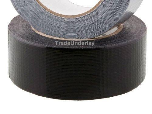 Black Single Sided Carpet Tape 50mm x 50m D1879