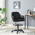 Black Height Adjustable PU Leather Office Chair C764