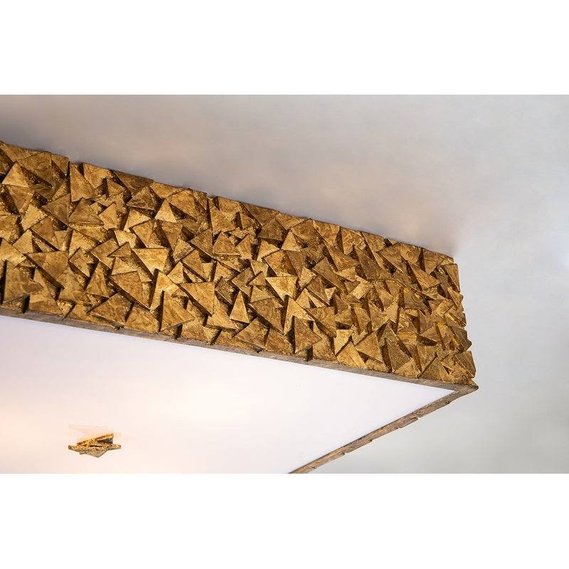 3-Light Square Flush Mount B3361