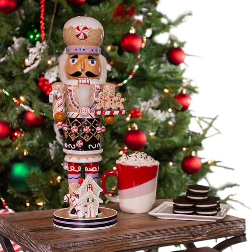 16-Inch Wooden Gingerbread Christmas Nutcracker Z632