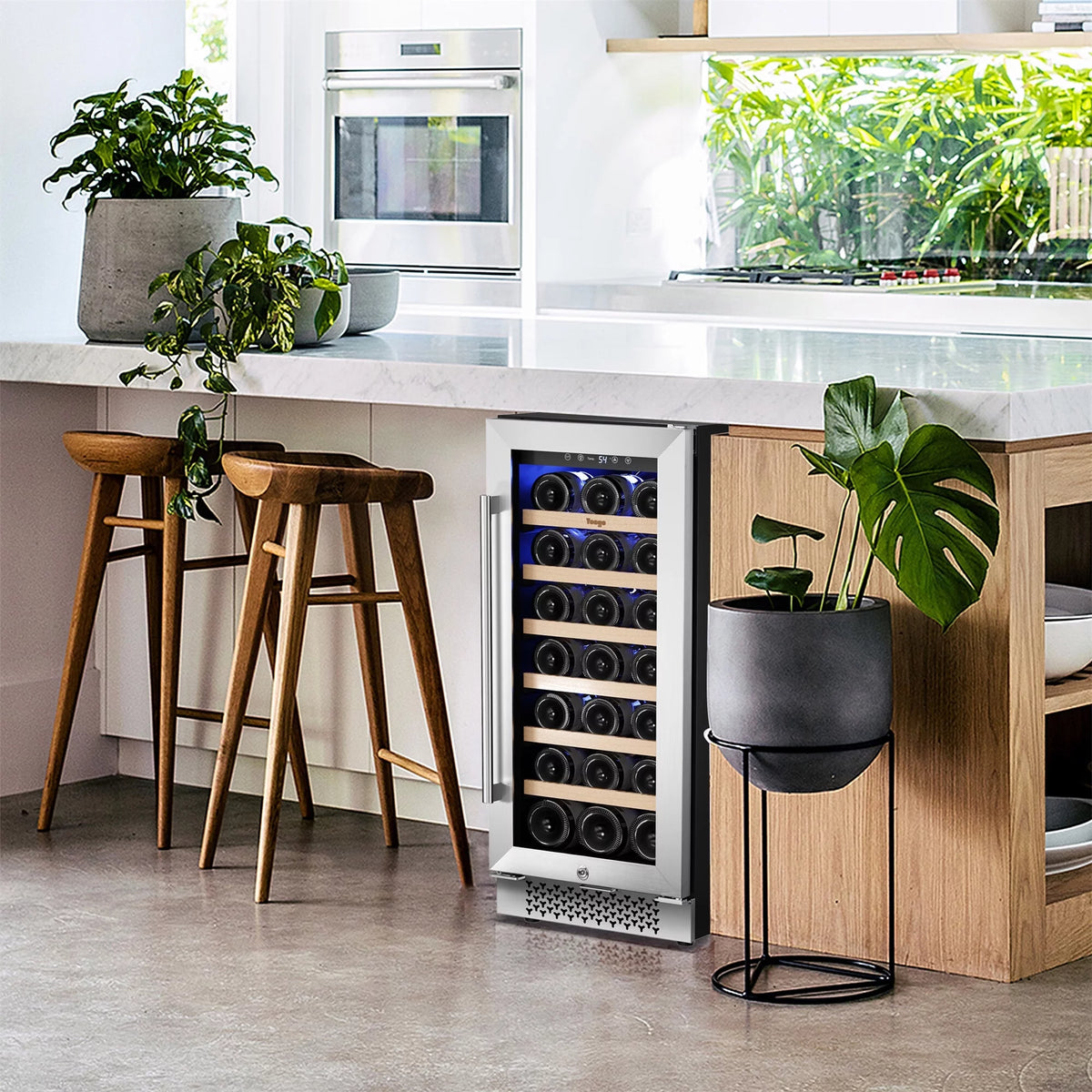 15" 33 Bottle Dual Zone Wine Cooler Refrigerator R8783