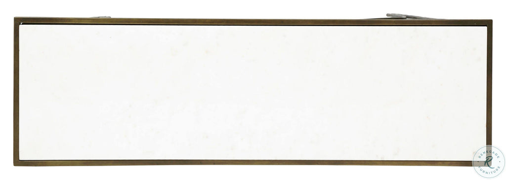 Gold and White Marble Console Table B5360