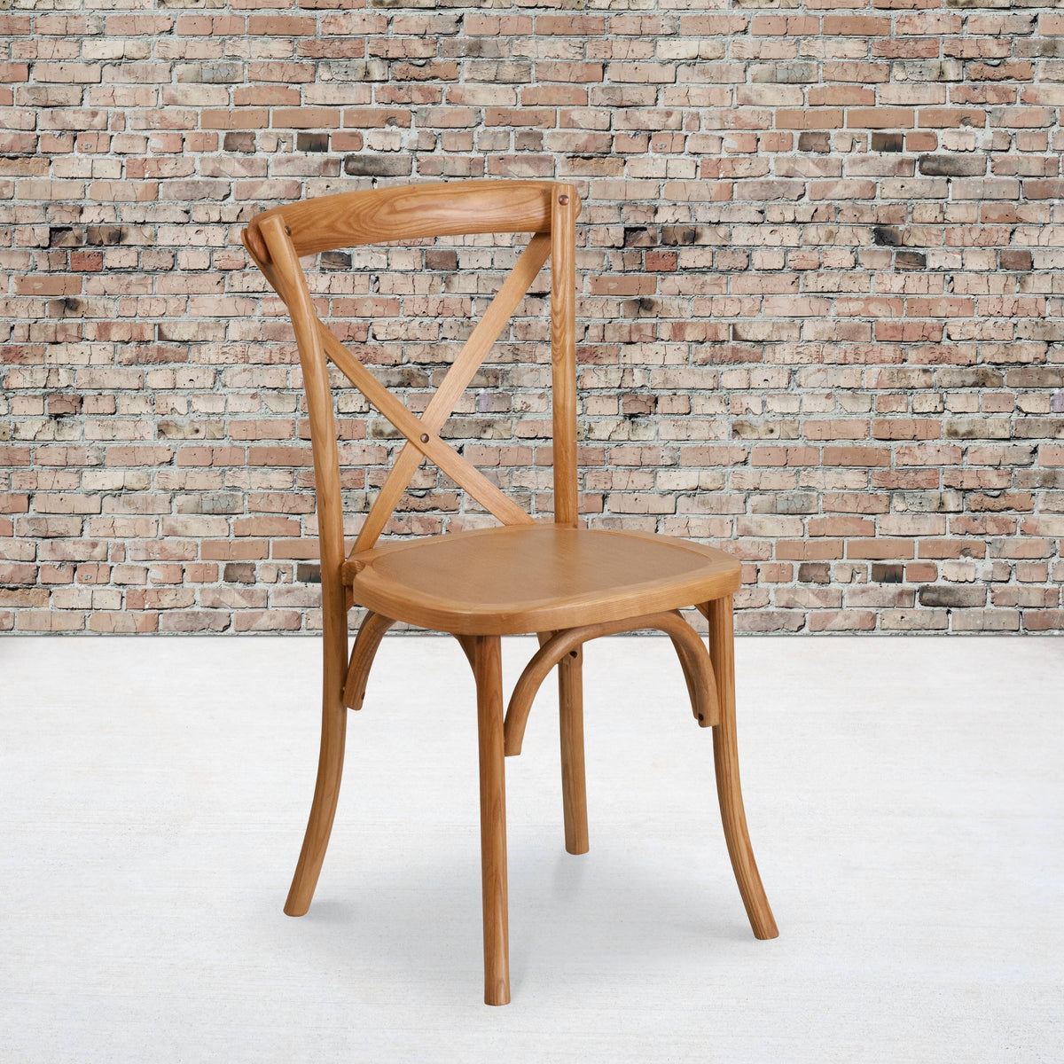 Cross Back Chair (Oak), Brown Q97148