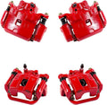 Red Powder Coated Caliper Assembly Set Kit D306024