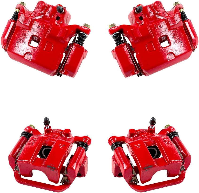 Red Powder Coated Caliper Assembly Set Kit D306024