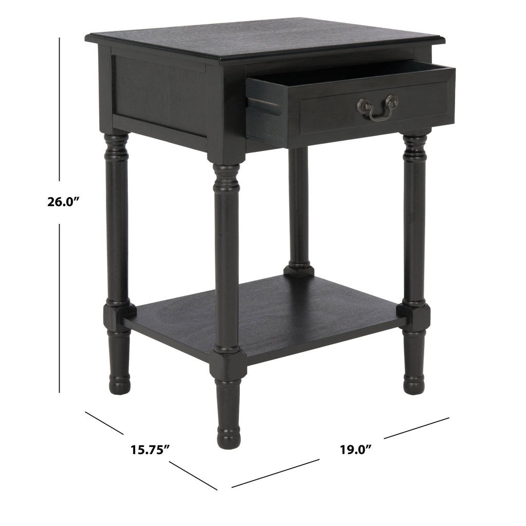 Greige 1 Drawer Accent Table U591