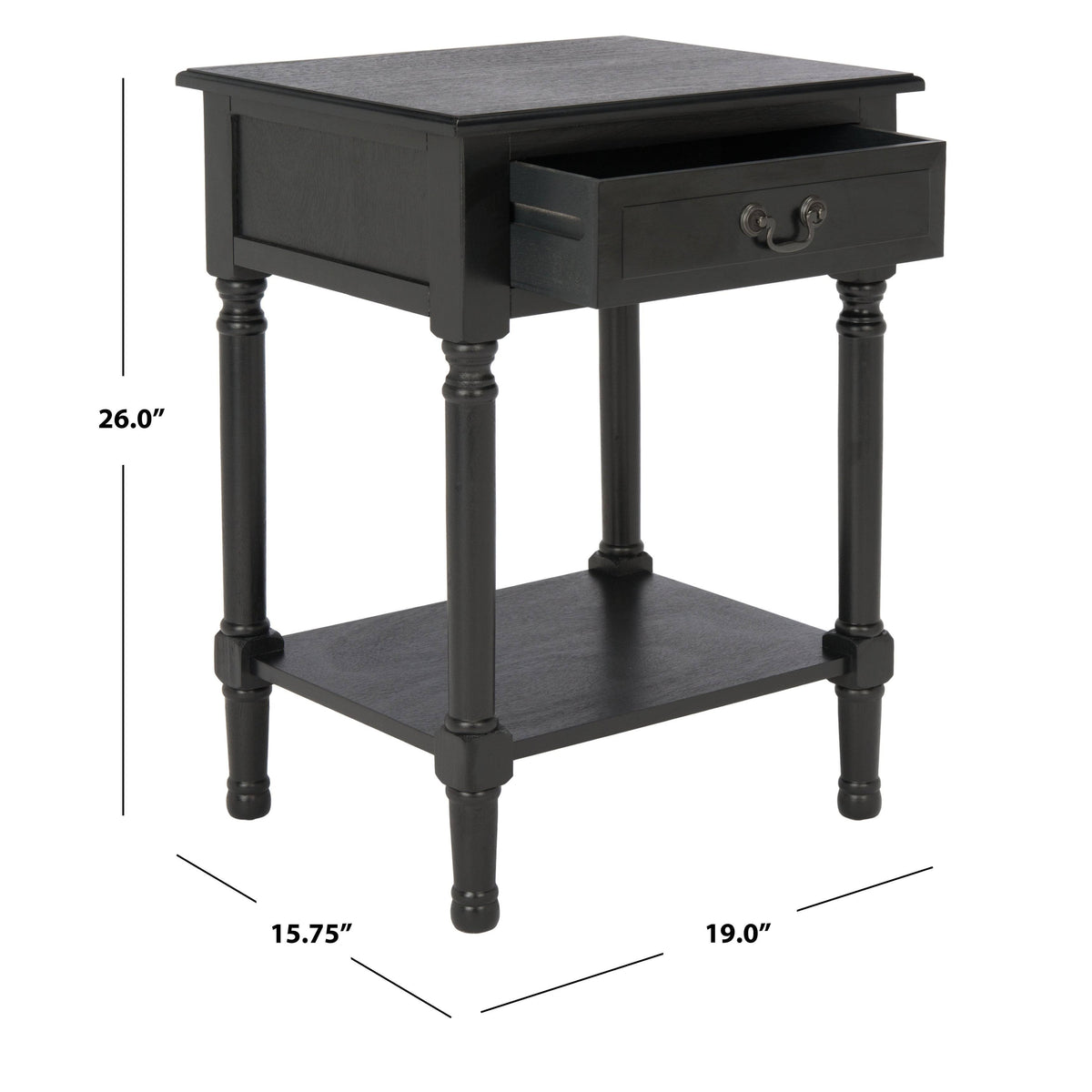 Greige 1 Drawer Accent Table U591