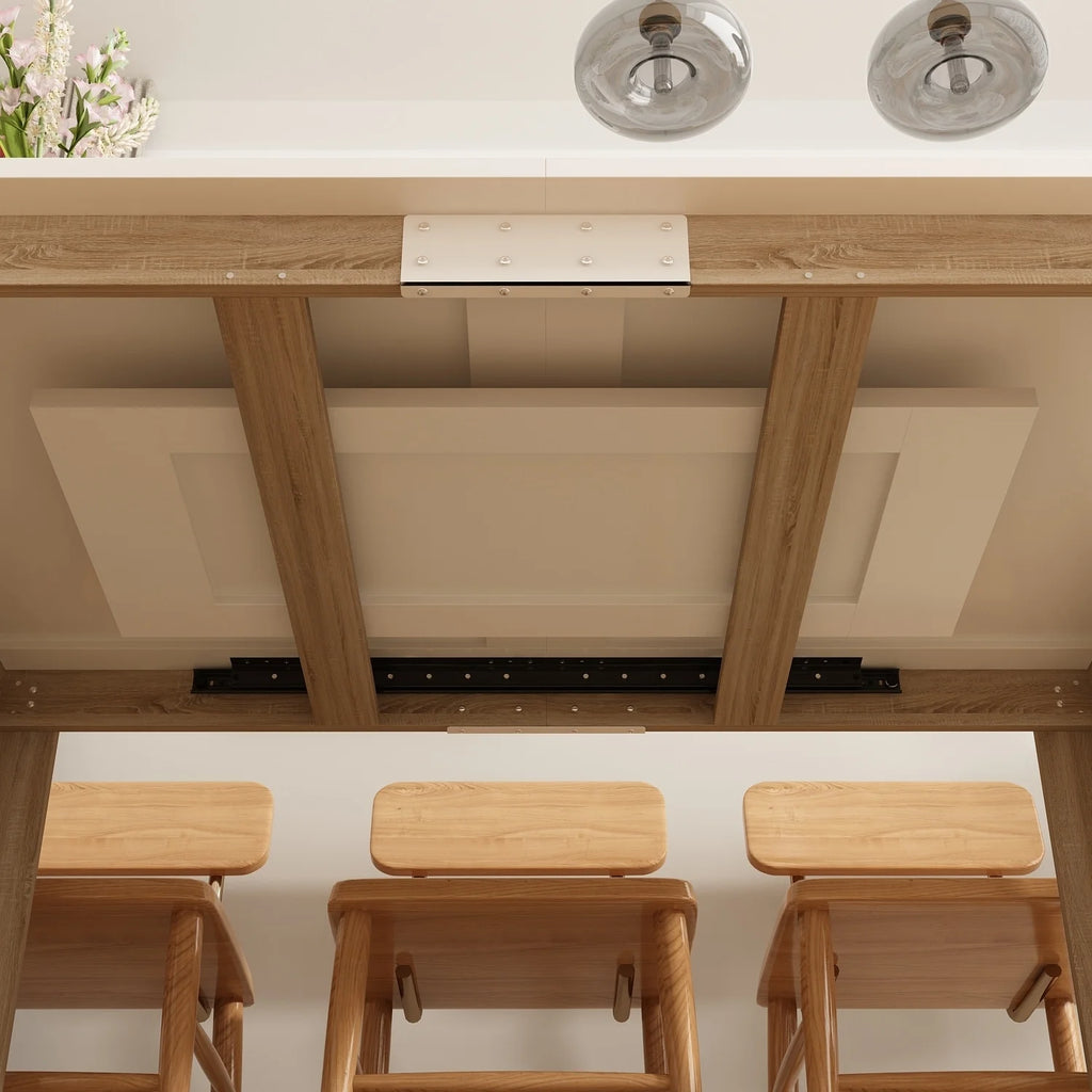 Rectangular Wood Extendible Dining Table Z7016