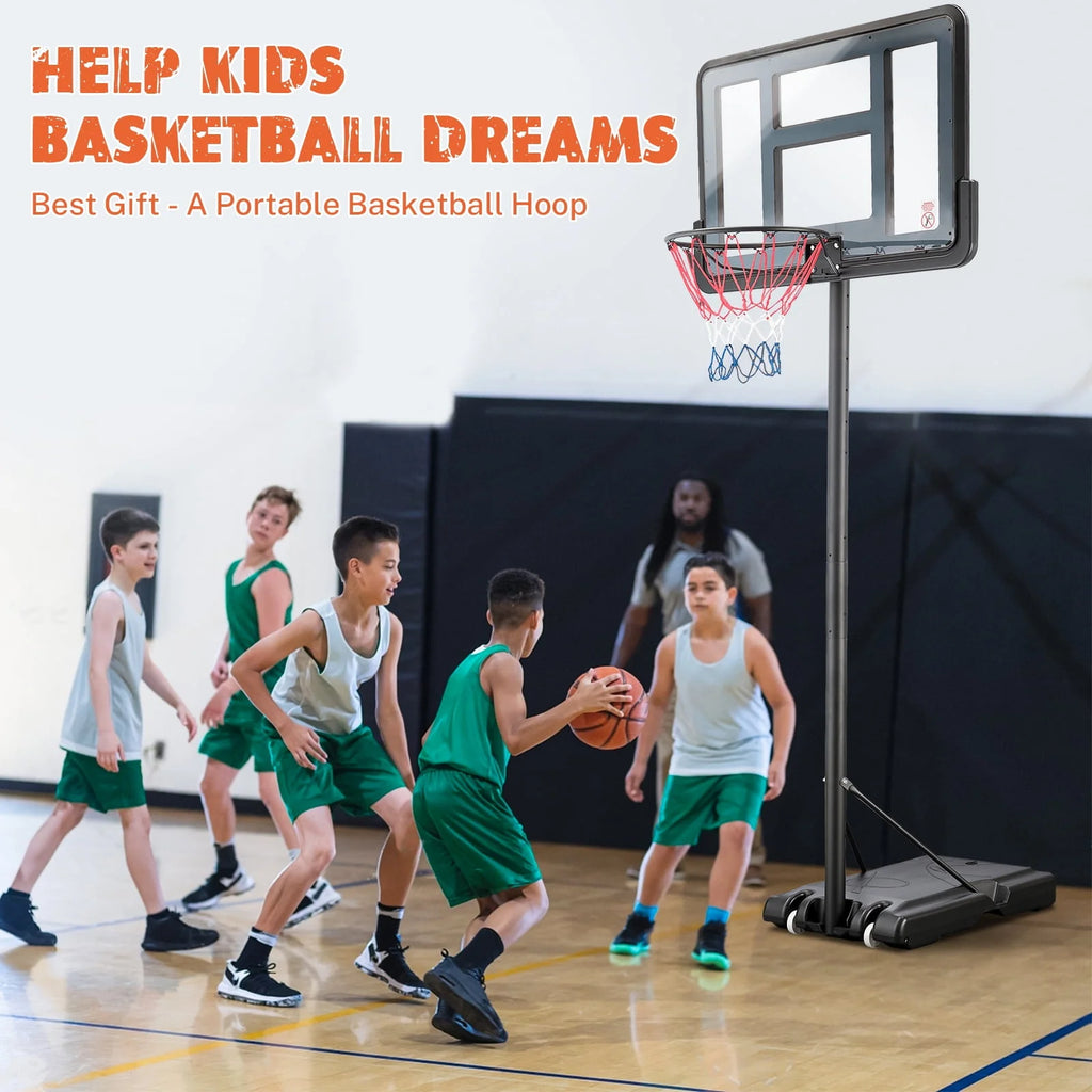 44 inch Height Adjustable Portable Basketball Hoop P64280