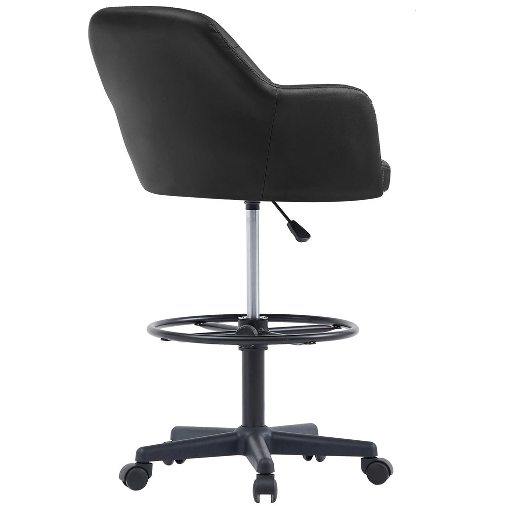 Black Height Adjustable PU Leather Office Chair C764