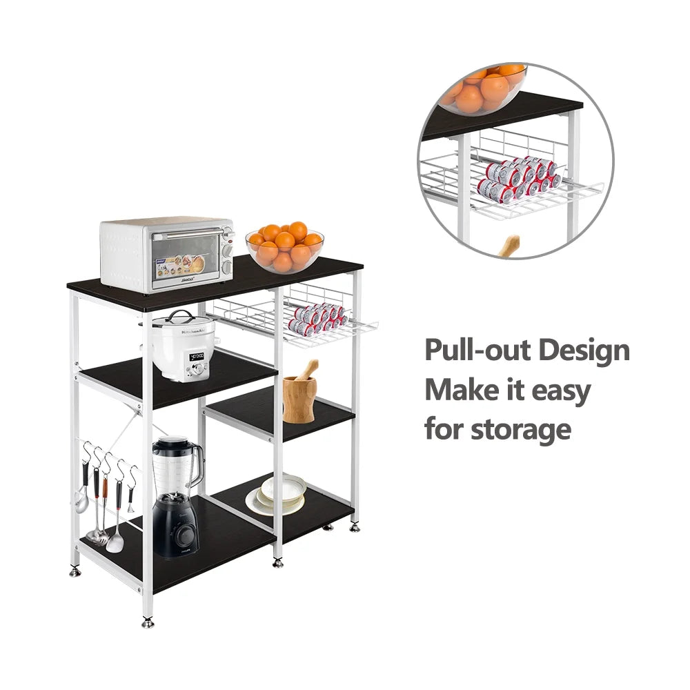 3-Tier Metal Kitchen Baker’s Rack with Hook Q3994