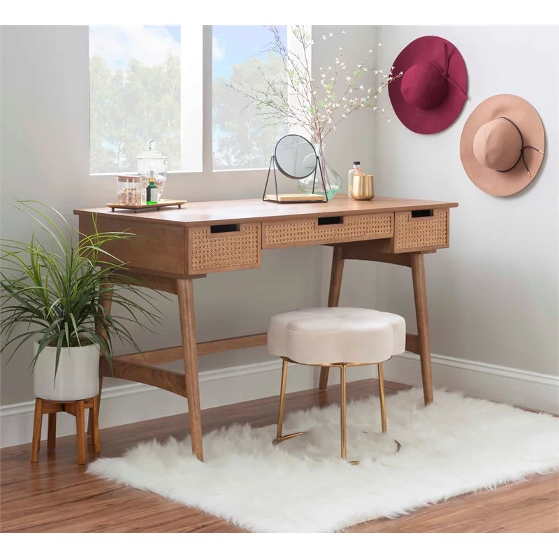 Modern Rubberwood MDF Wood Desk G504677