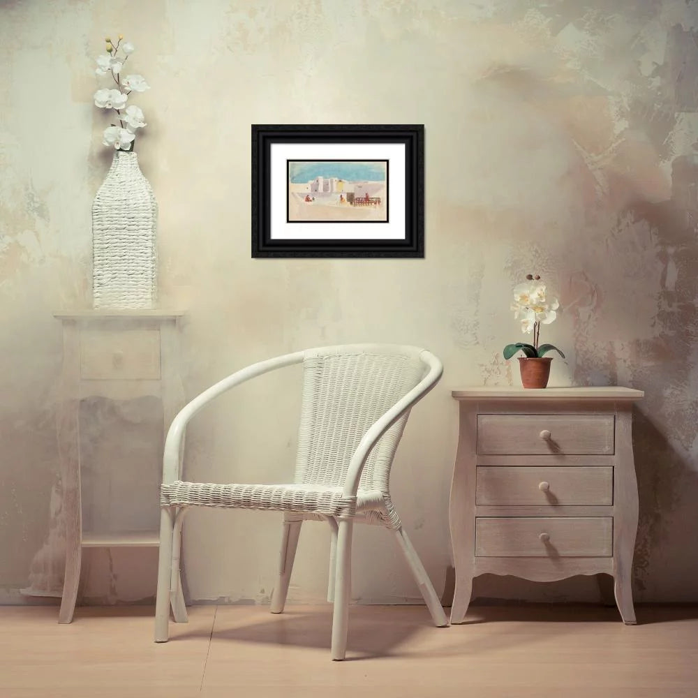 Black Ornate Wood Framed Museum Art Print N9369