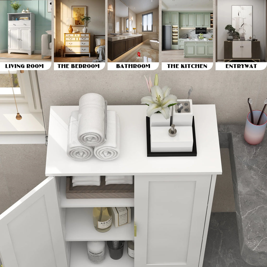 Bathroom Storage Cabinet with 2 Doors A866