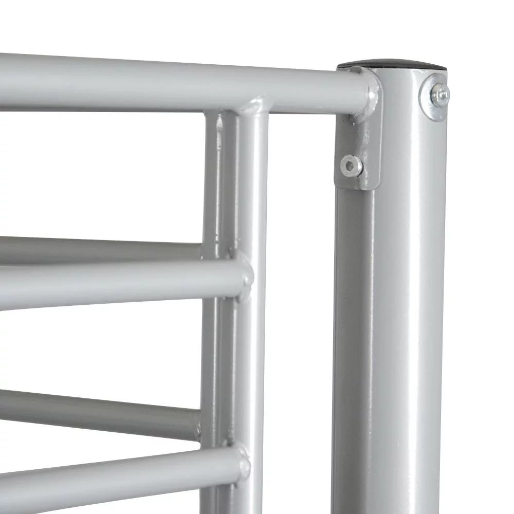 Twin Over Twin Gray Metal Bunk Bed A6984