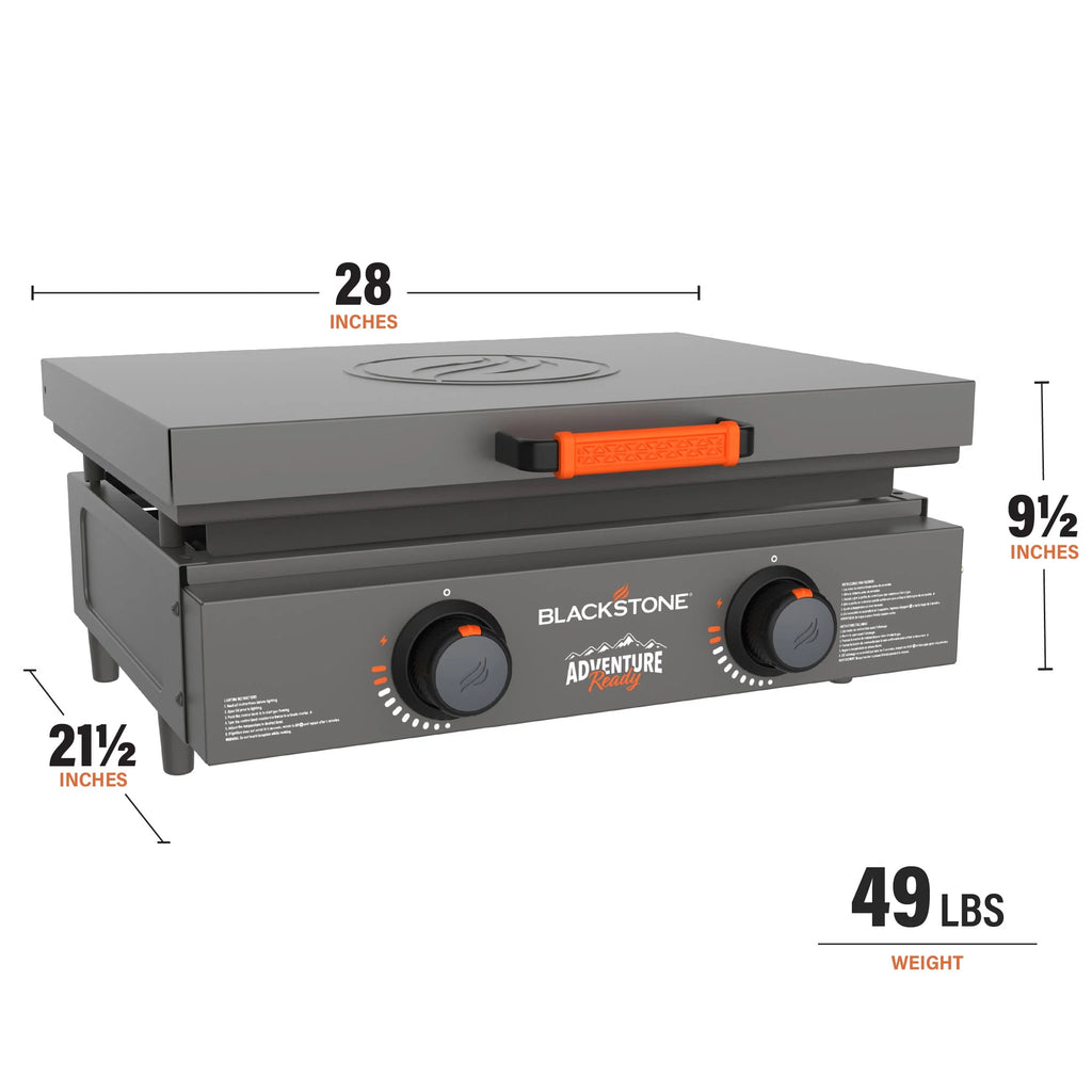 2-Burner 22 Propane Griddle with Hard Cover Y9588
