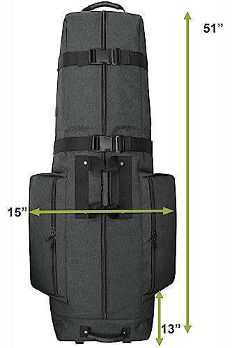 Soft-Sided Golf Travel Bag Cover with Wheels S463041