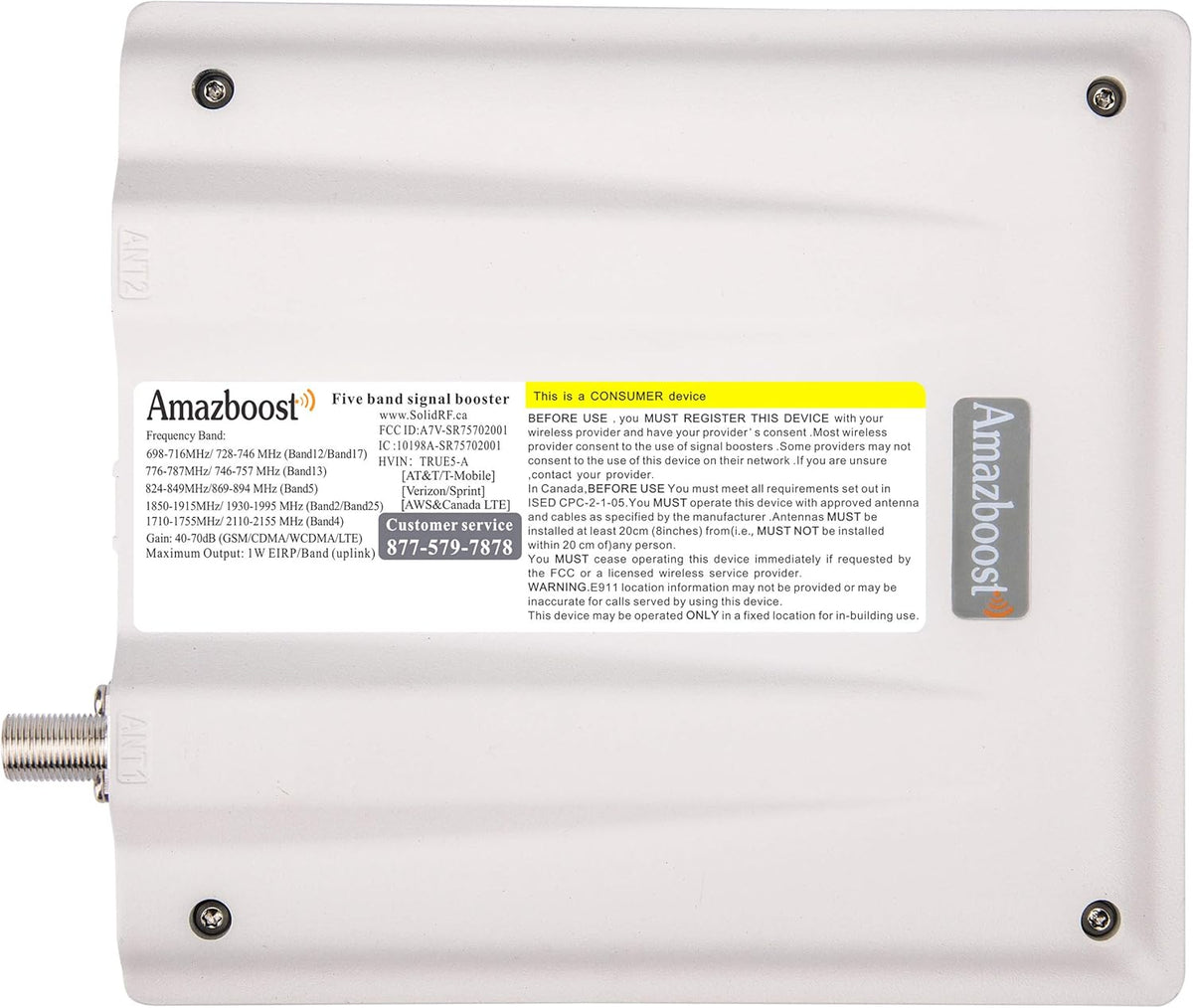 Cell Phone Signal Booster Up to 8,000 sq ft, 5G 4G 3G-Compatible Z26875