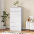 White 7 Drawer Dresser R4310