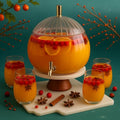 1.3 Gallon Pumpkin Drink Dispenser with 4 Cups R4393