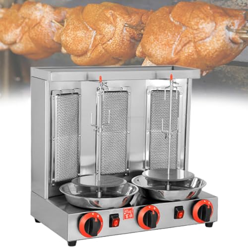 Gas Vertical Broiler with 2 or 3 Burners, Meat Catch Pan E98115
