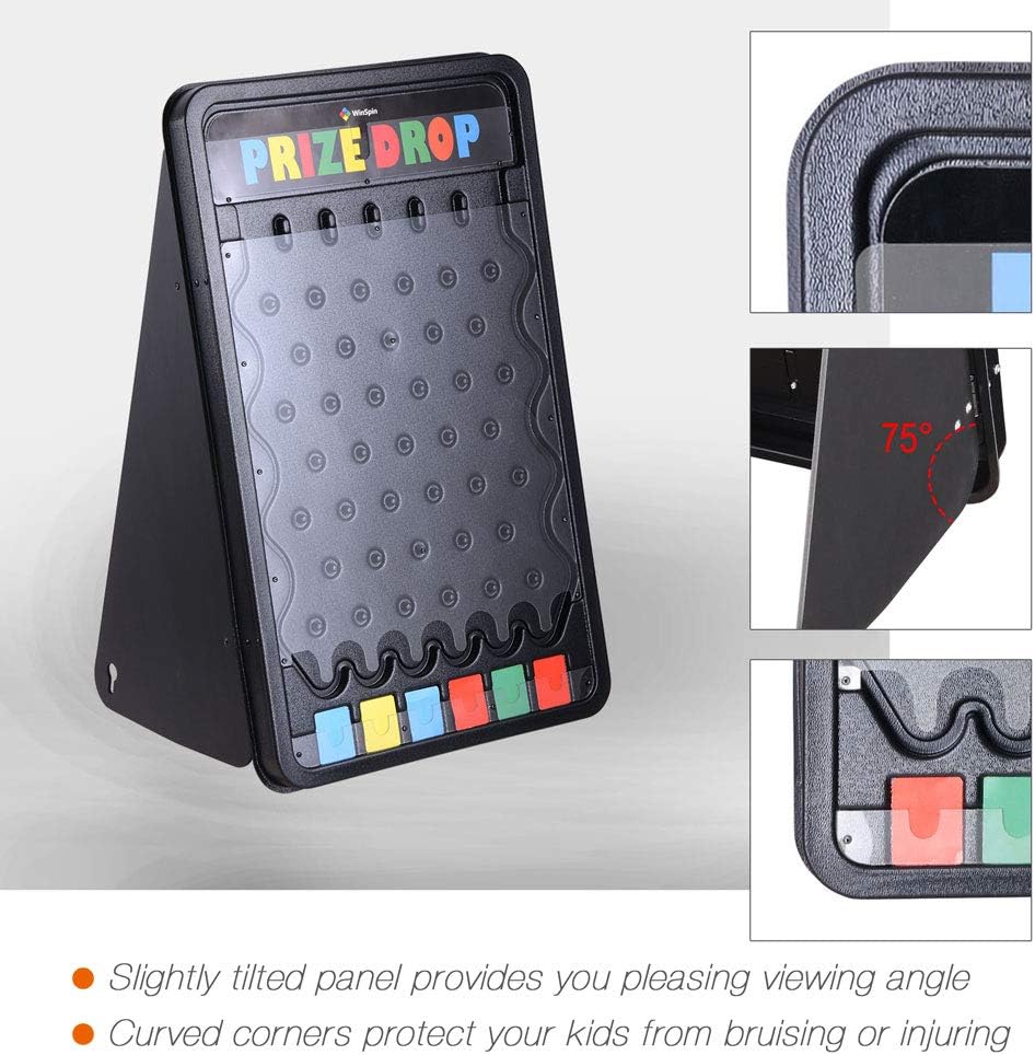 30 Prize Drop Plinko Board Disk Drop Game 6 Slots with 10 Pucks S4888