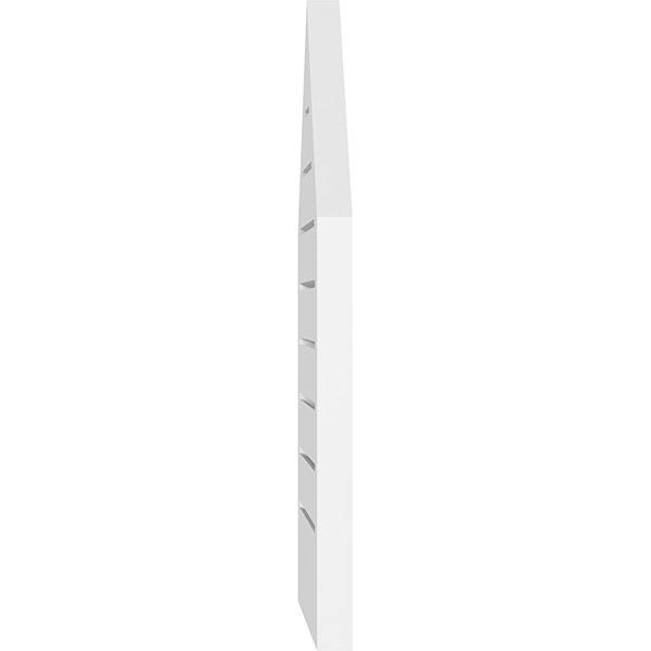 Peaked Top Surface Mount PVC Gable Vent R9313