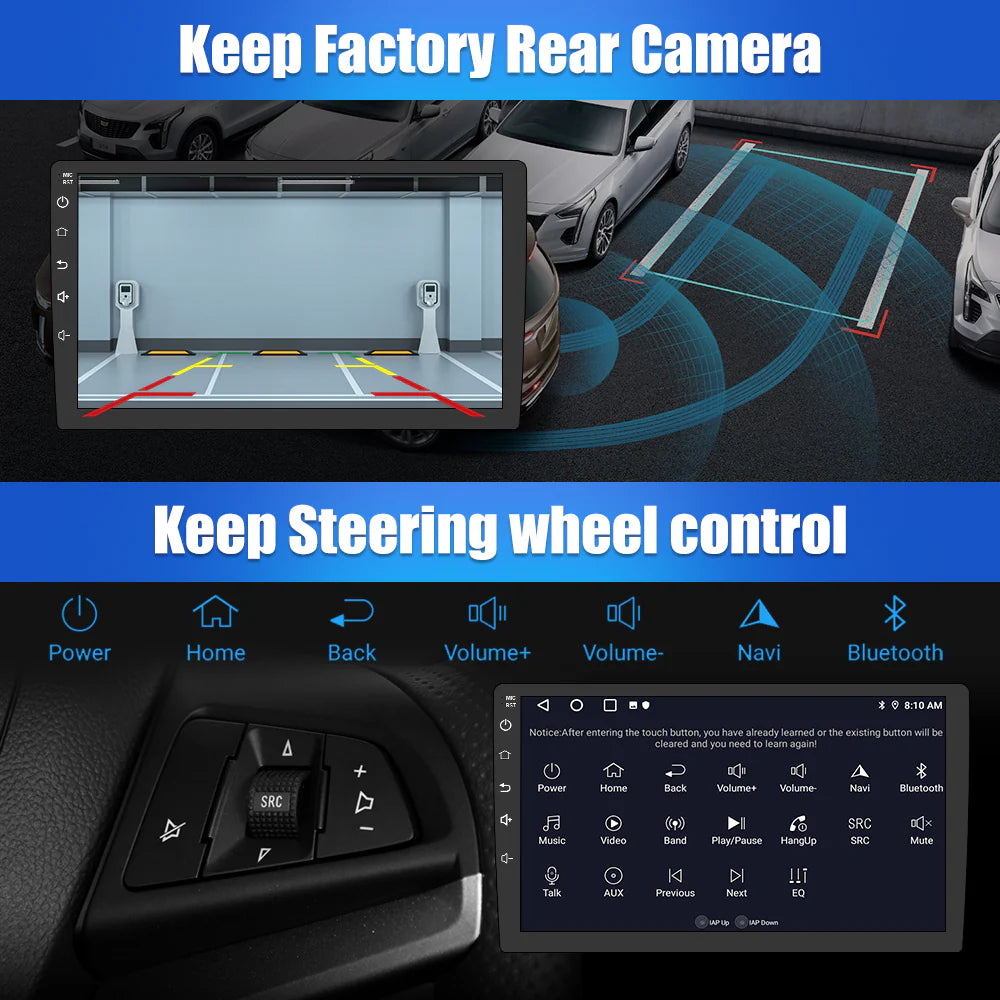 9 inch Touch Screen Car Radio Stereo with Apple Carplay Android Auto J444567