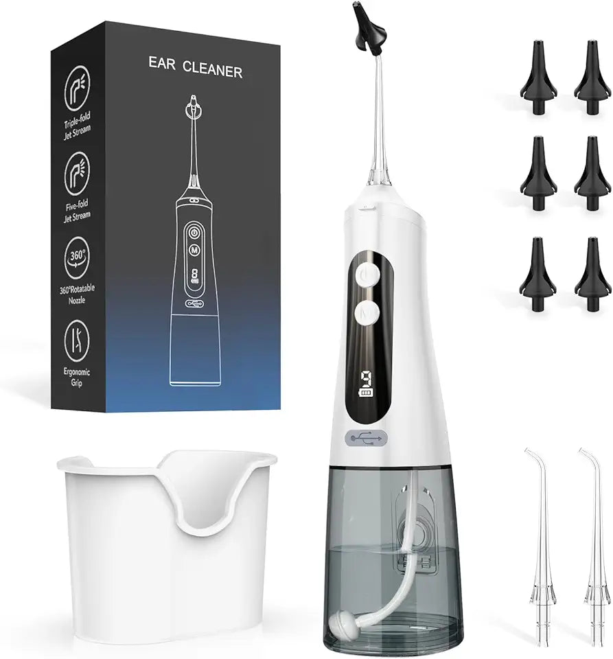 Ear Wax Removal Kit with 350ML Water Tank and 6 Spray Heads M9449