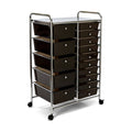 15-Drawer Black Organizer Cart P827