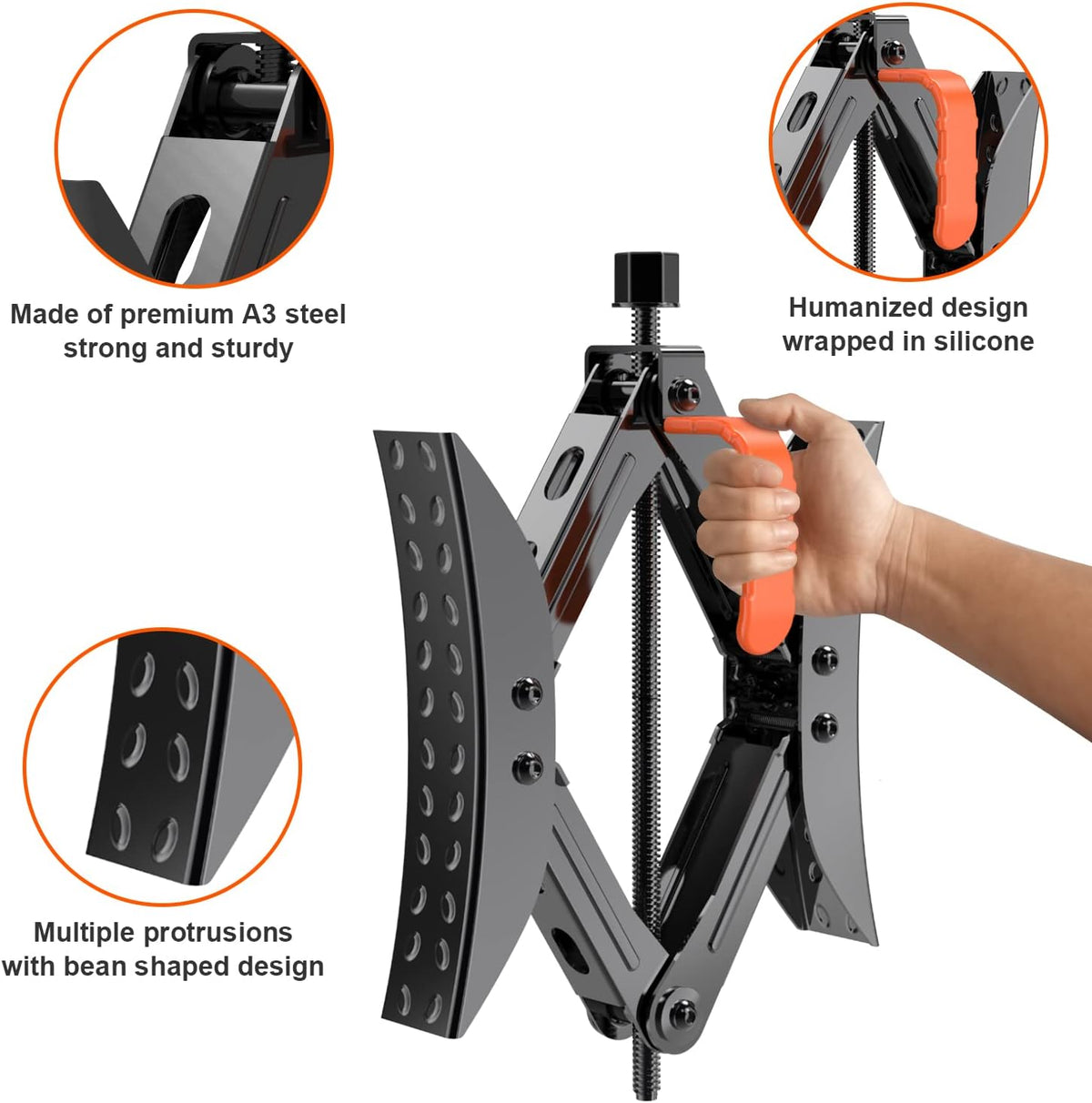 X Shaped Camper Wheel Chock Stabilizers 2 Sets T841113