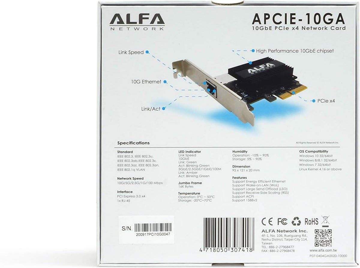 10GbE PCIe Network Adapter Card G29380